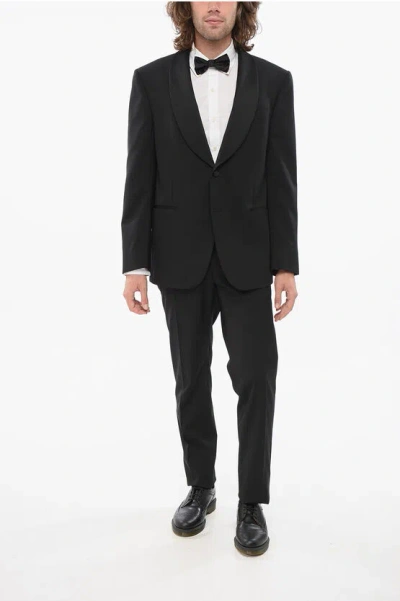 Corneliani Code Wool Suit With Shawl Lapel