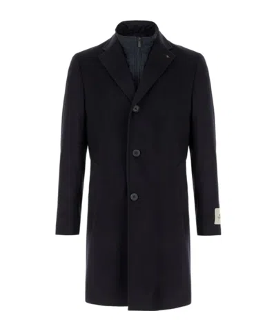 Corneliani Collared Coat In Black