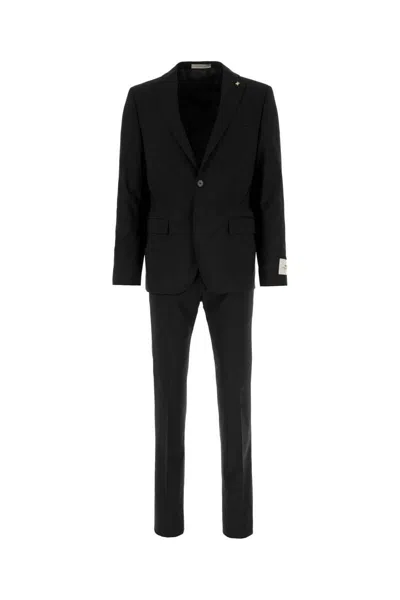 Corneliani Black Stretch Wool Suit