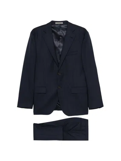 Corneliani Completo Blu Con Giacca Monopetto  In Blue