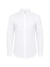 Corneliani Concealed-front Button-cuff Shirt In White