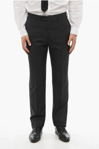 Corneliani Cool Wool Pants With Four Pockets