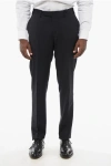 Corneliani Cool Wool Pants With Hidden Closure