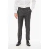 Corneliani Cool Wool Pants With Striped Motif