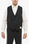 Corneliani Cool Wool Vest With Half-belt