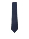 Corneliani Wool Tie With Geometric Pattern In Blue