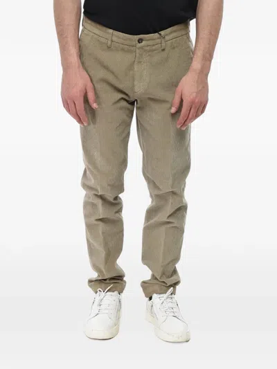 Corneliani Corduroy Tailored Trousers In Green