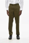 Corneliani Cotton Academy Pants With 4-buttons In Green