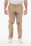 Corneliani Cotton Chinos Pants With Belt Loop