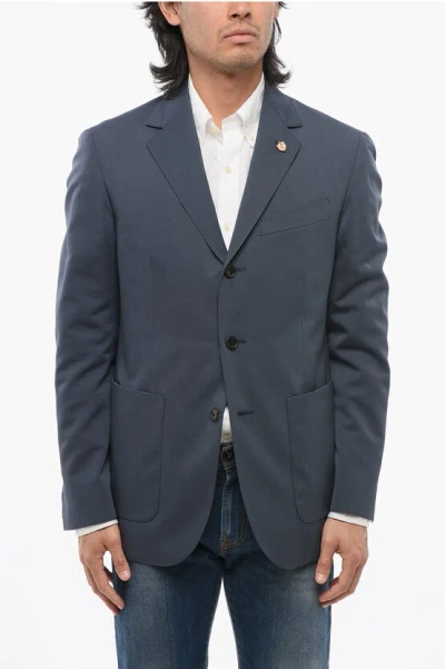Corneliani Cotton Circle Blazer With Welt Pockets