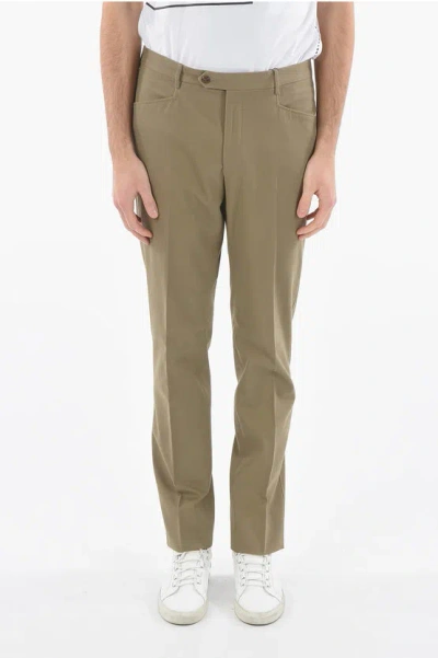 Corneliani Cotton Elegant Trousers With Patch Pockt