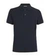 Corneliani Cotton Embroidered Polo Shirt In Blue