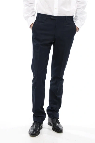 Corneliani Cotton Leader Pants In Black