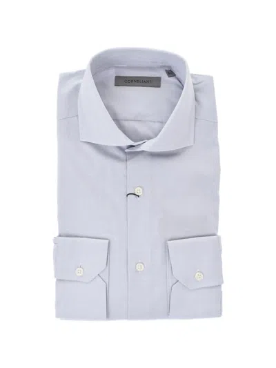 Corneliani Cotton Long-sleeve Shirt In White