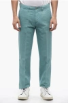 Corneliani Cotton Pants With Buttons Detailing