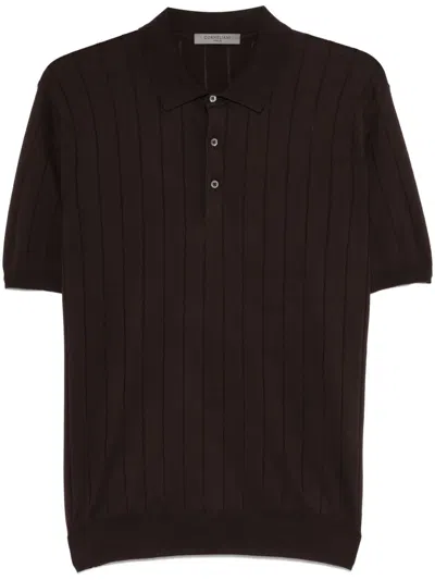 Corneliani Cotton Polo Shirt In Blue