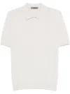 Corneliani Cotton Polo Shirt In Grey