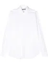 Corneliani Cotton Poplin Shirt In White