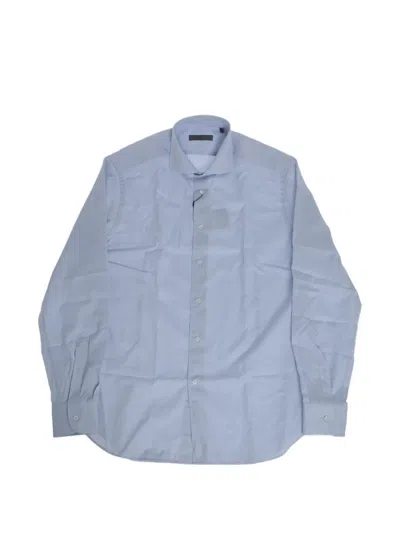 Corneliani Cotton Shirt In Transparent