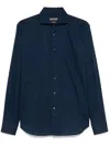 Corneliani Cotton Shirt In Blue