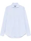 Corneliani Long Sleeves Shirt In Light Blue In Blue