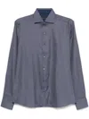 Corneliani Cotton Shirt In Blue