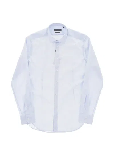 Corneliani Cotton Shirt In Blue