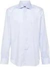 Corneliani Striped Shirt In Blue