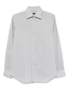 Corneliani Cotton Shirt In Grey