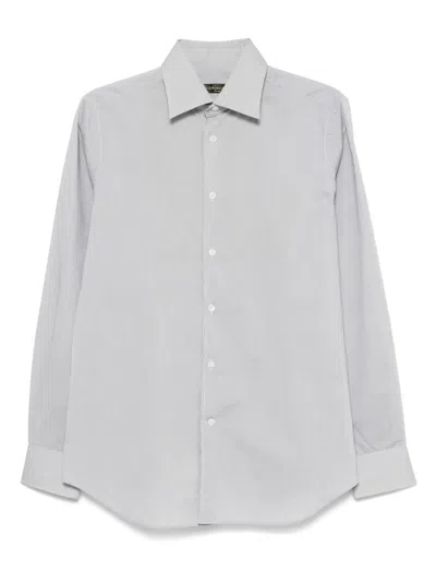 Corneliani Cotton Shirt In Grey