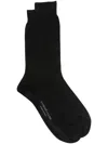 Corneliani Cotton Socks In Black