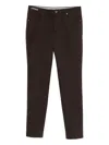 Corneliani Cotton Trousers In Burgundy