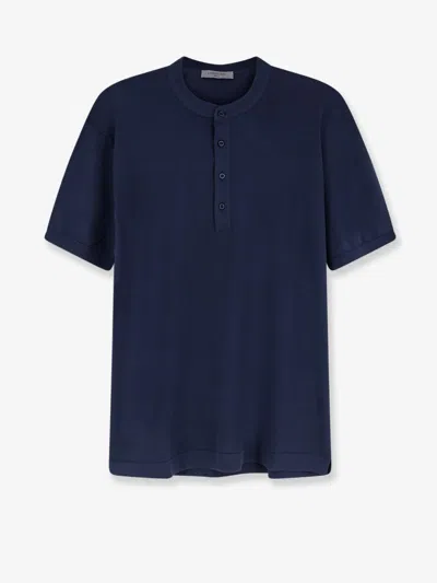 Corneliani Cotton T-shirt In Blue