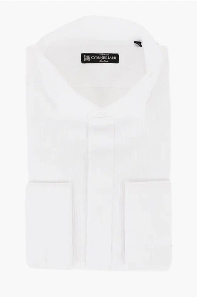 Corneliani Cotton Tuxedo Shirt With Wing-tip Collar