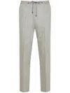 CORNELIANI CREASED STRAIGHT-LEG TROUSERS