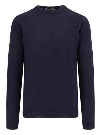 CORNELIANI CREW NECK RIBBED SWEATSHIRT