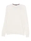 Corneliani Crew-neck Sweater In White