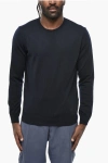 Corneliani Crew Neck Virgin Wool Sweater In Multi