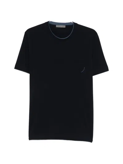 Corneliani Crewneck Pocket T-shirt In Black
