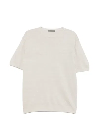Corneliani Crew-neck T-shirt In Neutral