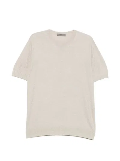Corneliani Crew-neck T-shirt In Neutral