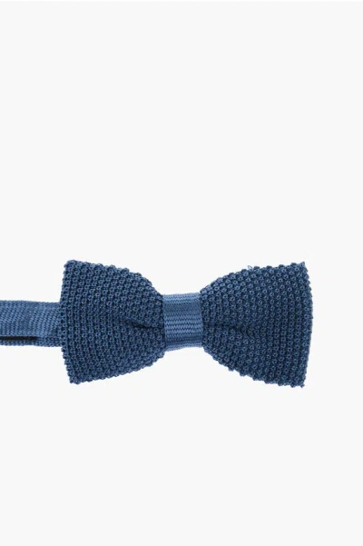 Corneliani Crochet Silk Bow Tie