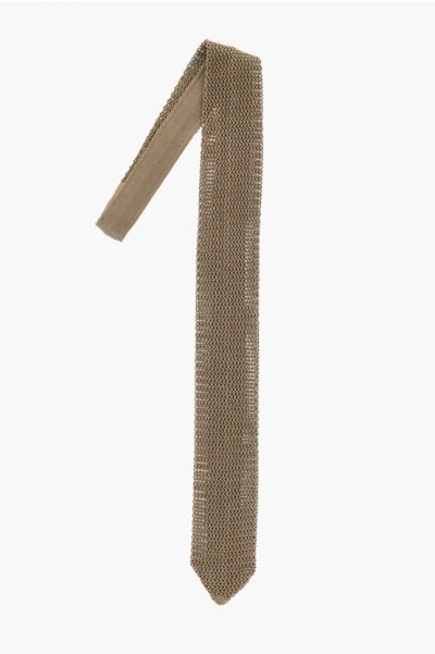 Corneliani Crochet Silk Tie