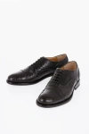 Corneliani Crocodile Leather Oxford Shoes