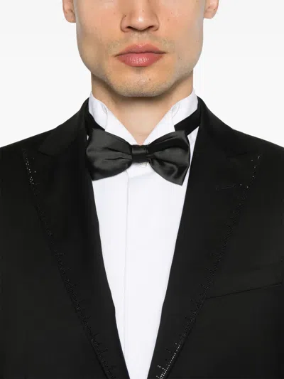 Corneliani Crystal-embellished Dinner Suit In Black