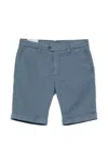 Corneliani Cuffed Tailored Shorts In Blue