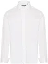 Corneliani Curved Hem Button-up Shirt In White