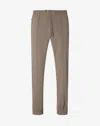 Corneliani Dark Beige Technical Wool Joggers In Brown