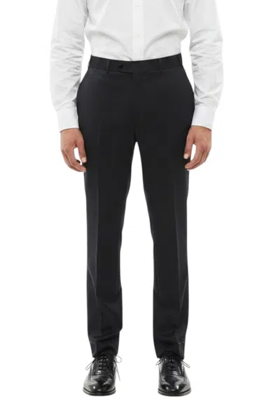 Corneliani Dark Blue Mantua Trousers In Red
