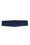 Corneliani Dark Blue Solid Cummerbund Belt In Blue